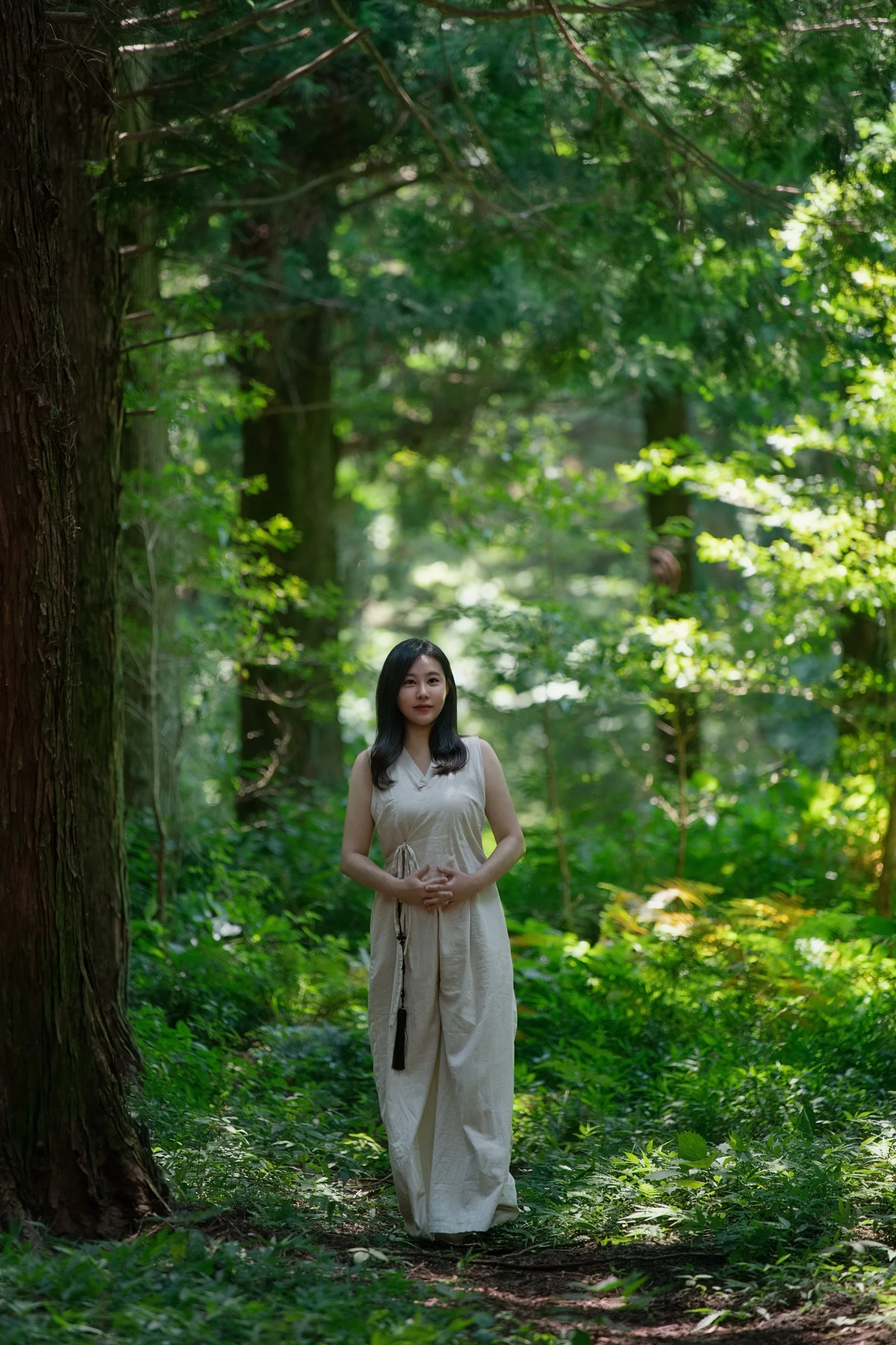 Standing in the forest